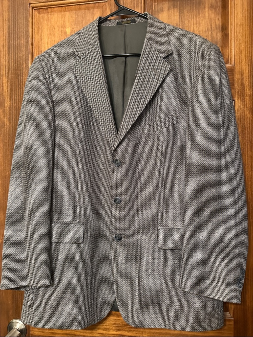 Norm Thompson Gray Textured Three-Button Sport Coat